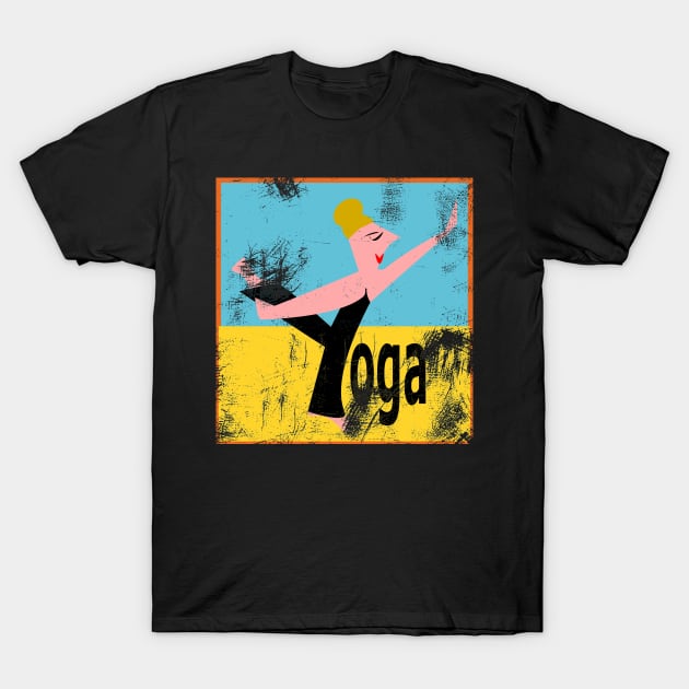 Y is for Yoga T-Shirt by krisevansart